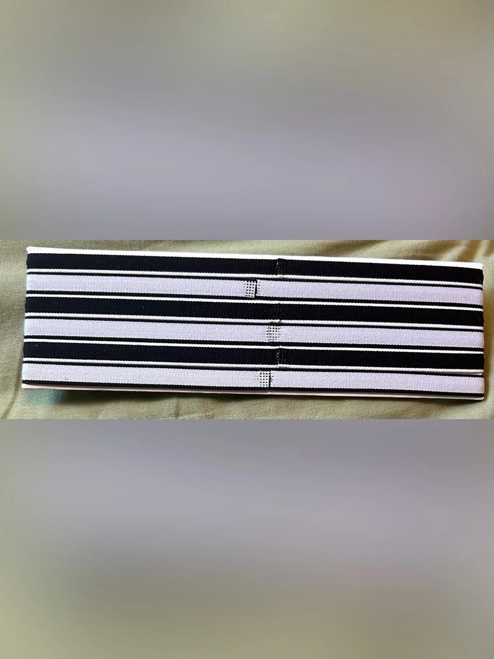 Nike Black and White Striped Athletic Headbands - Pack of 6